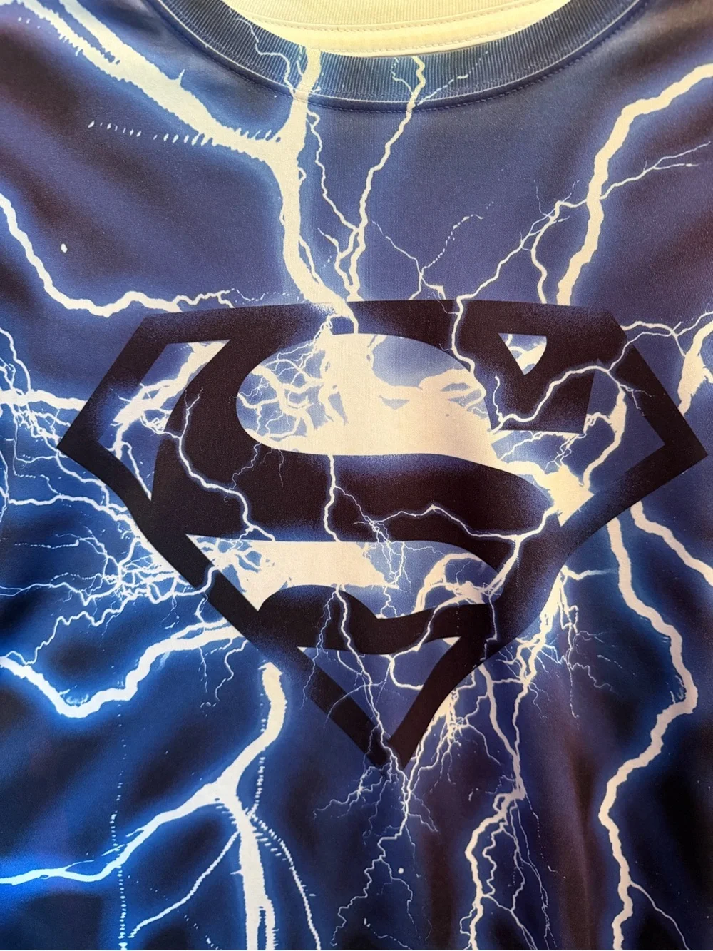 Superman Lightning Logo Swimshirt